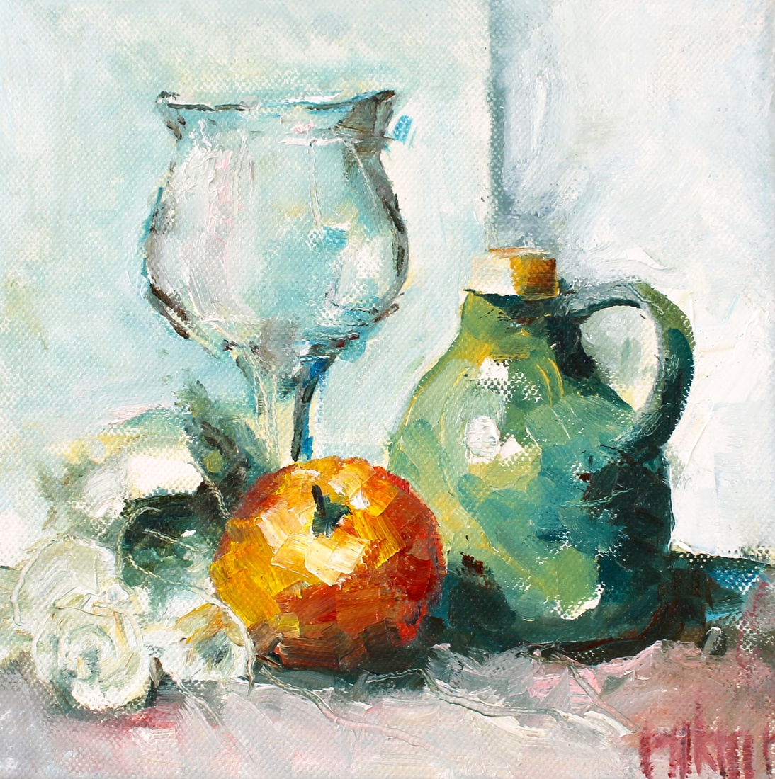 Stilleven met glas